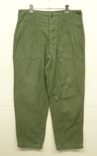 70'S アメリカ軍 US ARMY "OG107" コットンサテン ベイカーパンツ W34L31 (VINTAGE)