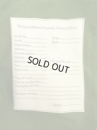 画像3: アメリカ軍 PERSONAL EFFECTS BAG オリーブ (DEADSTOCK)