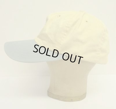 画像3: 90'S RALPH LAUREN ロゴ刺繍 ベースボールキャップ イエロー/ライトグリーン USA製 (VINTAGE)