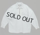 90'S RALPH LAUREN "POLO SPORT" ハーフジップ チンスト＆マチ付き 長袖 シャンブレーシャツ ririジップ (VINTAGE)