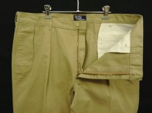 他の写真1: 90'S RALPH LAUREN ツープリーツ チノパンツ ベージュ USA製 (VINTAGE)
