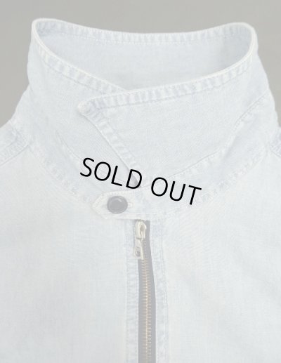 画像4: 90'S RALPH LAUREN "POLO SPORT" ハーフジップ チンスト＆マチ付き 長袖 シャンブレーシャツ ririジップ (VINTAGE)