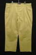 画像1: 90'S RALPH LAUREN ツープリーツ チノパンツ ベージュ USA製 (VINTAGE) (1)