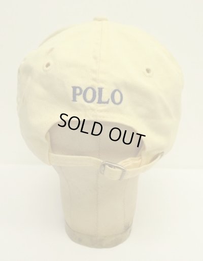 画像4: 90'S RALPH LAUREN ロゴ刺繍 ベースボールキャップ イエロー/ライトグリーン USA製 (VINTAGE)