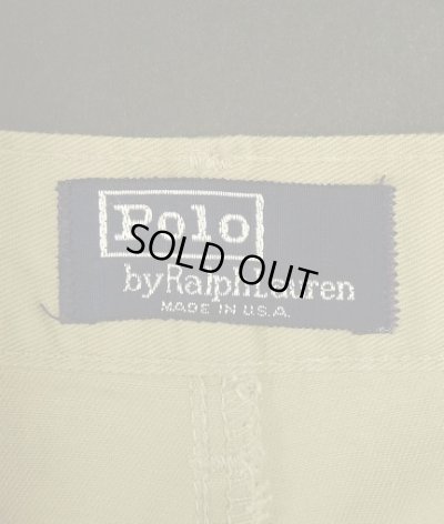 画像2: 90'S RALPH LAUREN ツープリーツ チノパンツ ベージュ USA製 (VINTAGE)