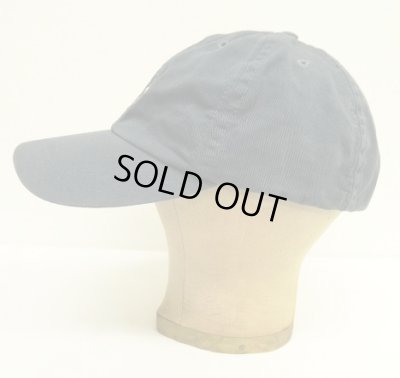 画像3: 90'S RALPH LAUREN ロゴ刺繍 ベースボールキャップ ネイビー USA製 (VINTAGE)