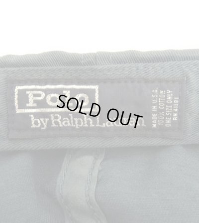 画像6: 90'S RALPH LAUREN ロゴ刺繍 ベースボールキャップ ネイビー USA製 (VINTAGE)