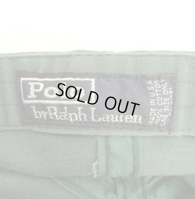 画像6: 90'S RALPH LAUREN ロゴ刺繍 ベースボールキャップ グリーン USA製 (VINTAGE)