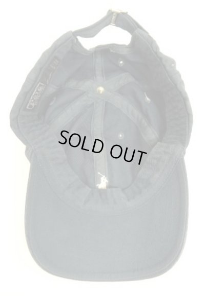 画像5: 90'S RALPH LAUREN ロゴ刺繍 ベースボールキャップ ネイビー USA製 (VINTAGE)