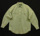 90'S RALPH LAUREN "POLO COUNTRY" キャンバス 長袖 ワークシャツ カーキ (VINTAGE)