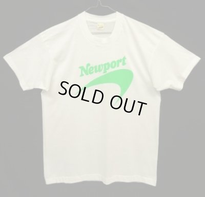 画像1: 80'S NEWPORT シングルステッチ 半袖 Tシャツ ホワイト USA製 (DEADSTOCK)