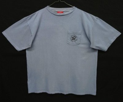 画像3: 90'S MARLBORO シングルステッチ ポケット付き 半袖 Tシャツ ブルー (VINTAGE)