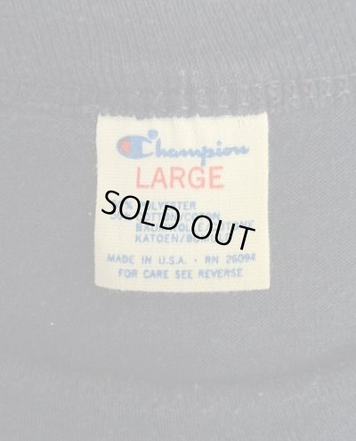 画像2: 80'S CHAMPION "NEW YORK YANKEES"トリコタグ シングルステッチ 半袖 Tシャツ ネイビー USA製 (VINTAGE)