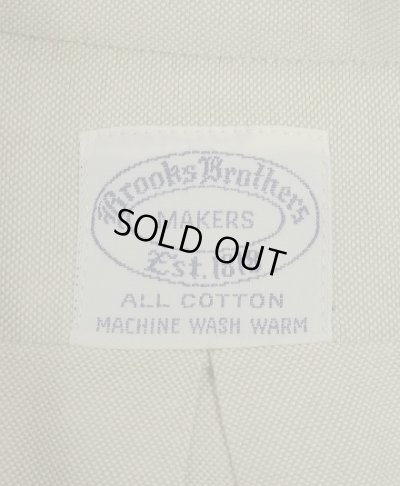 画像2: 60'S BROOKS BROTHERS "MAKERS" 6ボタン オックスフォード BDシャツ ライトカーキ USA製 (VINTAGE)
