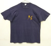 70'S CHAMPION "N/D" バータグ シングルステッチ 半袖 Tシャツ ネイビー USA製 (VINTAGE)