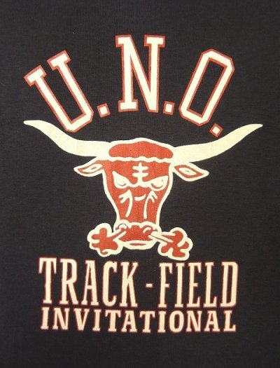 画像3: 80'S CHAMPION "U.N.O.TRACK-FIELD"トリコタグ シングルステッチ 半袖 Tシャツ ダークネイビー USA製 (DEADSTOCK)