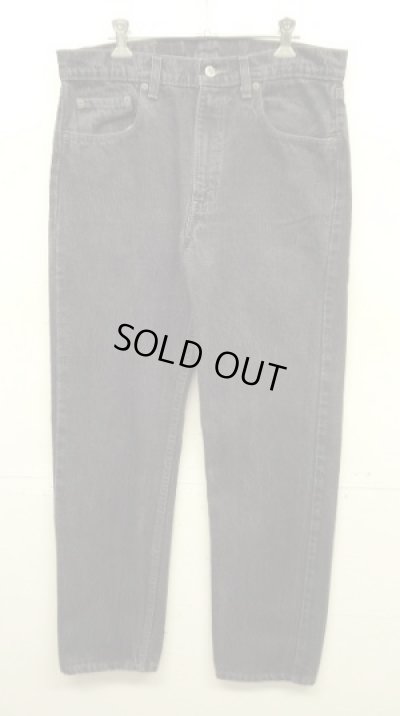 画像1: 80'S LEVIS 505 デニム 先染めブラック W34L30 USA製 (VINTAGE)
