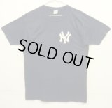 80'S CHAMPION "NEW YORK YANKEES"トリコタグ シングルステッチ 半袖 Tシャツ ネイビー USA製 (VINTAGE)