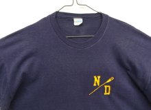 他の写真1: 70'S CHAMPION "N/D" バータグ シングルステッチ 半袖 Tシャツ ネイビー USA製 (VINTAGE)
