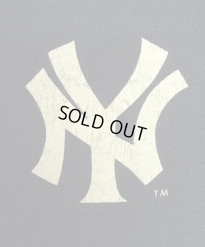 画像3: 80'S CHAMPION "NEW YORK YANKEES"トリコタグ シングルステッチ 半袖 Tシャツ ネイビー USA製 (VINTAGE)