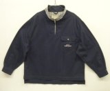 90'S EDDIE BAUER "EB-97" ハーフジップ スタンドカラー アノラック ネイビー (VINTAGE)