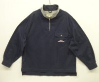 90'S EDDIE BAUER "EB-97" ハーフジップ スタンドカラー アノラック ネイビー (VINTAGE)