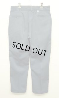 70'S DICKIES 874 チビタグ ワークパンツ ブルーグレー TALONアルミジップ W34L30 USA製 (VINTAGE)