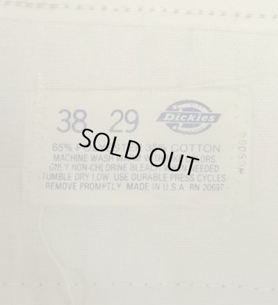 画像4: 80'S DICKIES 874 チビタグ ワークパンツ ベージュ W38L29 USA製 (VINTAGE)