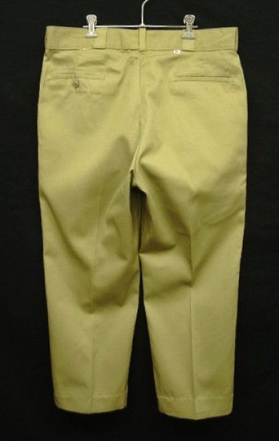 画像1: 80'S DICKIES 874 チビタグ ワークパンツ ベージュ W38L29 USA製 (VINTAGE)