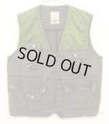 90'S BUGLE BOY ナイロン/キャンバス フォトグラファーベスト オリーブ/チャコール (VINTAGE)