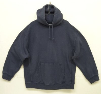 画像1: 90'S GAP 旧タグ ヘビーウエイト スウェットパーカー ネイビー (VINTAGE)