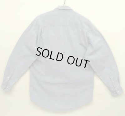 画像3: 90'S GAP 旧タグ 長袖 シャンブレーシャツ ブルー (VINTAGE)
