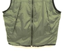他の写真2: 90'S GAP 旧タグ 裏地サーマル フルジップ ナイロンベスト カーキ (VINTAGE)