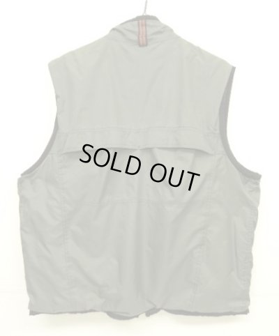 画像4: 90'S GAP 旧タグ 裏地サーマル フルジップ ナイロンベスト カーキ (VINTAGE)