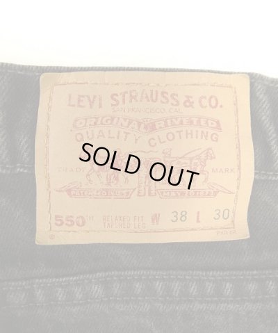 画像4: 90'S LEVIS 550 デニム ブラック W38L30 USA製 (VINTAGE)