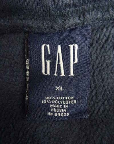 画像2: 90'S GAP 旧タグ ヘビーウエイト スウェットパーカー ネイビー (VINTAGE)