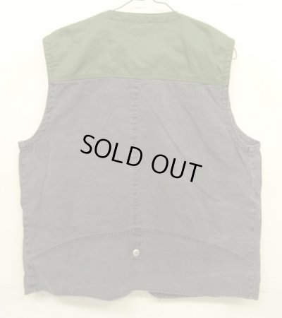 画像3: 90'S BUGLE BOY ナイロン/キャンバス フォトグラファーベスト オリーブ/チャコール (VINTAGE)