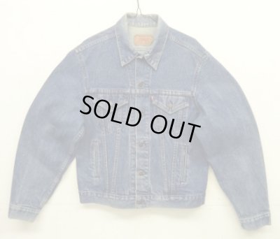 画像1: 80'S LEVIS "71506" スモールe 4thモデル デニムジャケット インディゴ 44L USA製 (VINTAGE)