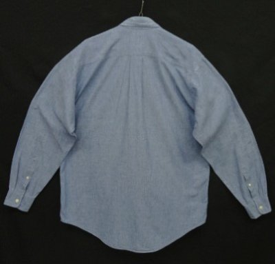 画像3: 90'S J.CREW 旧タグ 長袖 シャンブレー ワークシャツ ブルー USA製 (VINTAGE)