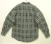 画像4: 90'S J.CREW 旧タグ 長袖 プリントフランネル ワークシャツ チェック柄 (VINTAGE) (4)
