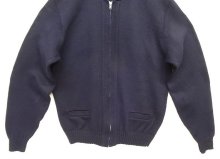 他の写真3: 80'S SAN FRANCISCO KNITTING MILLS ウール フルジップニット ネイビー USA製 (VINTAGE)
