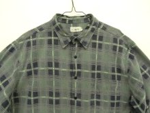 他の写真1: 90'S J.CREW 旧タグ 長袖 プリントフランネル ワークシャツ チェック柄 (VINTAGE)