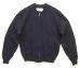 画像1: 80'S SAN FRANCISCO KNITTING MILLS ウール フルジップニット ネイビー USA製 (VINTAGE) (1)