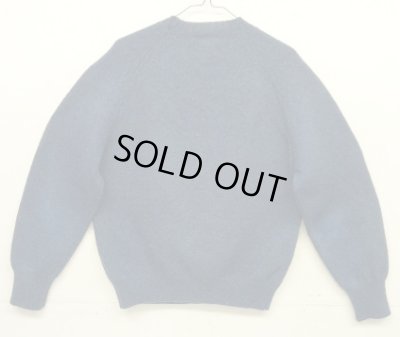 画像3: 70'S TOWNCRAFT ラグランスリーブ クルーネックニット ブルー (VINTAGE)