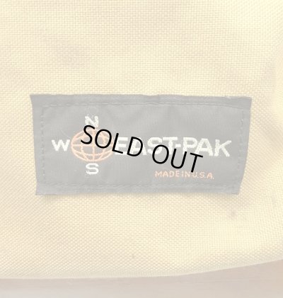 画像3: 70'S EASTPAK "NEWSタグ" ボトムレザー ナイロン バックパック ベージュ USA製 (VINTAGE)