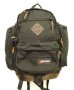 画像1: 80'S EASTPAK 旧タグ 両サイド収納付き ボトムレザー ナイロン バックパック ブラック USA製 (VINTAGE) (1)
