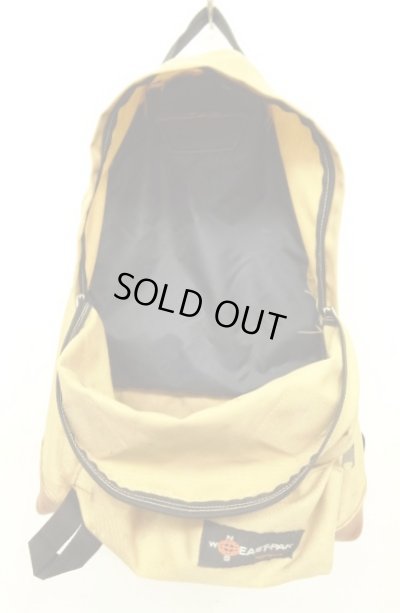 画像5: 70'S EASTPAK "NEWSタグ" ボトムレザー ナイロン バックパック ベージュ USA製 (VINTAGE)