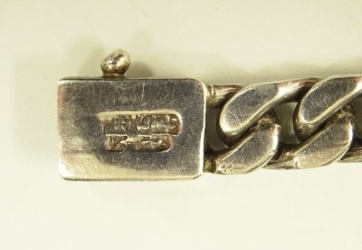 画像2: シルバー925 IDブレスレット シルバー メキシコ(TAXCO)製 (VINTAGE)
