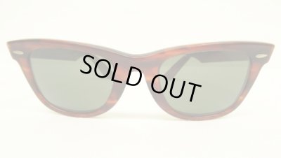 画像1: 80'S B&L ボシュロム製 RAY-BAN "WAYFARER" サングラス べっ甲ブラウン USA製 (VINTAGE)