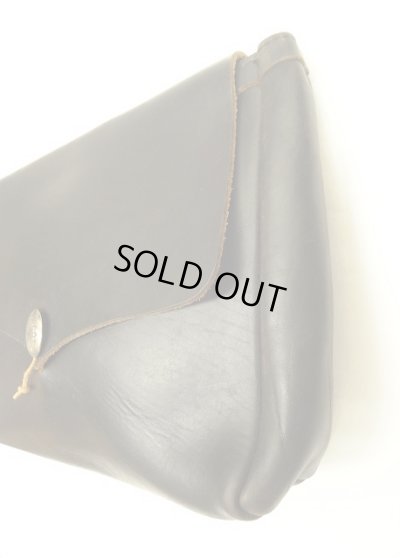 画像5: FERNAND LEATHER "CLUTCH BAG" コンチョボタン付き レザー クラッチバッグ ブラック（茶芯） USA製 (VINTAGE)